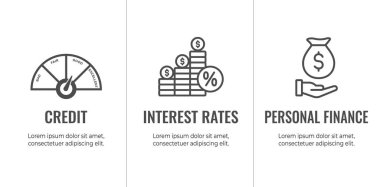 Kişisel Kredi veya İpotek İçin Kredi Raporu Web Afişi