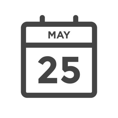 25 Mayıs Takvim Günü veya Tarih ve Randevu Tarihi