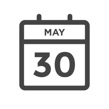 30 Mayıs Takvim Günü veya Tarih ve Randevu Takvimi