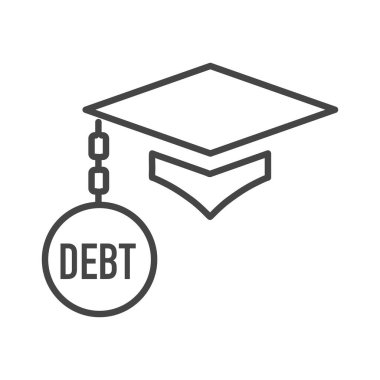 Öğrenci Kredisi Bağışlama Simgesi w Borç Yükü Resimleri