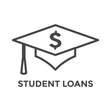 Öğrenci Kredisi Bağışlama Simgesi w Borç Yükü Resmi