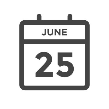 25 Haziran Takvim Günü ya da Tarih ve Randevu Tarihi