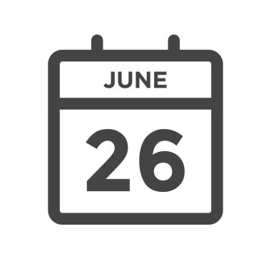 26 Haziran Takvim Günü ya da Tarih ve Randevu Tarihi