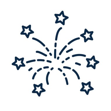 Havai fişekler Patlama ve Rapor Simgesi - Yıldızlar