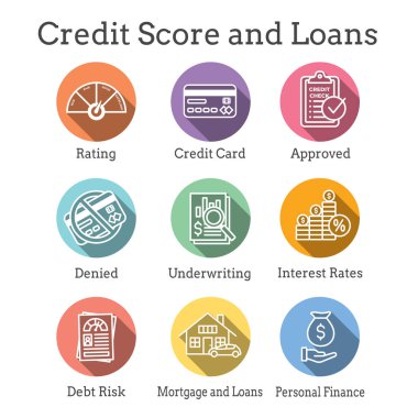 Kredi Puanı ve Kredileri Simgesi Ayarları - Onaylanmış Kredi Sigortası Faiz Oranları Borç ve İpotek Tamiri