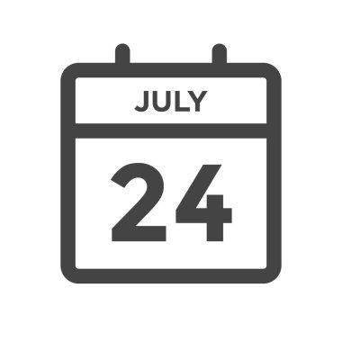 24 Temmuz Takvim Günü veya Tarih ve Randevu Takvimi