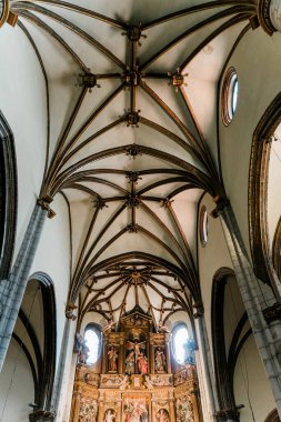 Laguardia 'daki eski cadde, lav, Bask Ülkesi, İspanya