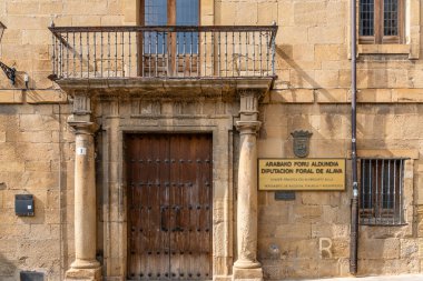 Laguardia, İspanya-19 Eylül 2024. Samaniego 'nun Laguardia, Alava, İspanya' daki doğum yeri..