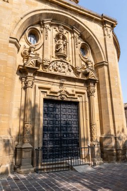 San Juan Bautista Kilisesi, Laguardia, Alava, Bask Bölgesi, İspanya, Puerta de los Abuelos (Büyükbaba ve Büyükbaba Kapısı)
