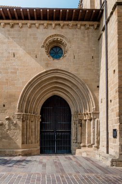 San Juan Bautista Kilisesi, Laguardia, Alava, Bask Bölgesi, İspanya, Puerta de los Abuelos (Büyükbaba ve Büyükbaba Kapısı)
