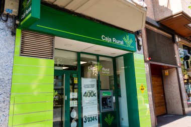 La Rioja, İspanya-22 Ağustos 2024. Caja Kırsal Soria, İspanya 'nın giriş kapısı.