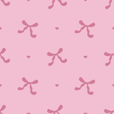 Kızsal Estetik Arkaplan İçin Kusursuz Pembe Komedi Eğilimi ve Kalp Şablonu