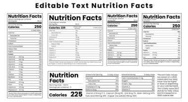 Beslenme Gerçekleri Etiketi tasarım şablonu, Beslenme gerçeği, ek bilgiler, beslenme etiketi, beslenme listesi, vitamin bilgi etiketi tasarım yağları