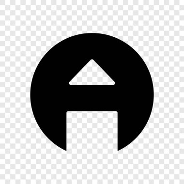 7. logo dikdörtgen şeklinde yuvarlak alfabe. simge simgesi yazı tipi