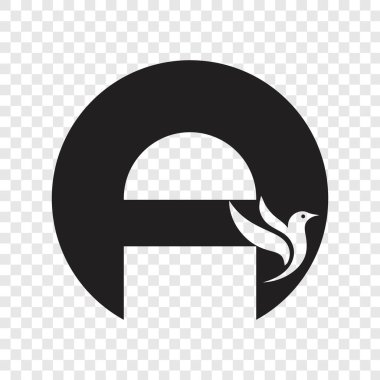 15. Logo kuş çemberi. simge sembolü çember işareti
