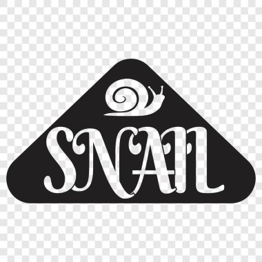25. Salyangoz alfabesi harfli harf logosu. simge işareti