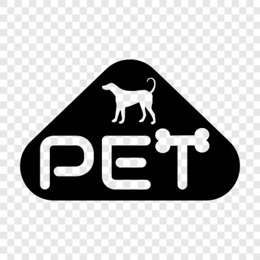 35 numaralı evcil köpek alfabesi logosu harfli. simge işareti