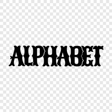 54 alfabe logosu. simge işareti