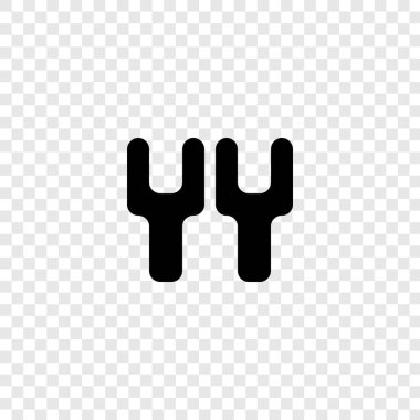 196 dikdörtgen kare dörtgen şekilli alfabe harfli geometrik eğitim logosu Y