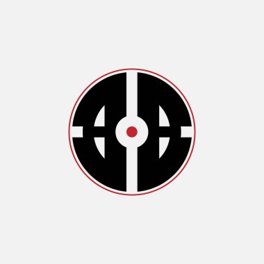 327 harfli logo şekli geometrik matematik eğitim dairesi elips elips silah hedefi negatif alan B B