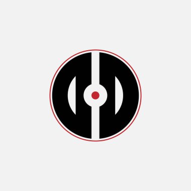 329 harfli logo şekli geometrik matematik eğitim dairesi elips elips silah hedefi negatif boşluk D