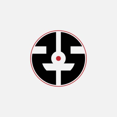 336 harfli logo şekli geometrik matematik eğitim dairesi elips elips silah hedefi negatif S