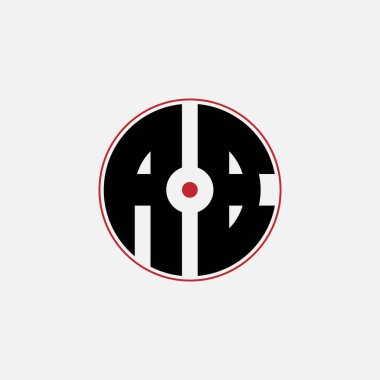 338 harfli logo şekli geometrik matematik eğitim dairesi elips elips silah hedefi negatif alan A B