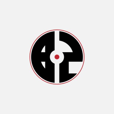 370 harfli logo şekli geometrik matematik eğitici yuvarlak daire elips silah hedefi B Z