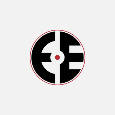 392 harfli logo geometrik matematik eğitim dairesi elips elips silah hedefi E E