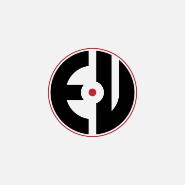 404 harfli logo geometrik matematik eğitim dairesi elips elips silah hedefi negatif boşluk E U