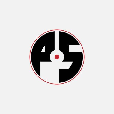 482 harfli logo geometrik matematik eğitim dairesi elips elips silah hedefi negatif boşluk P S