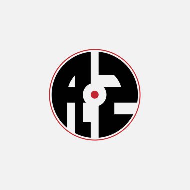 501 harfli logo şekli geometrik matematik eğitici yuvarlak daire elips silah hedefi negatif R Z