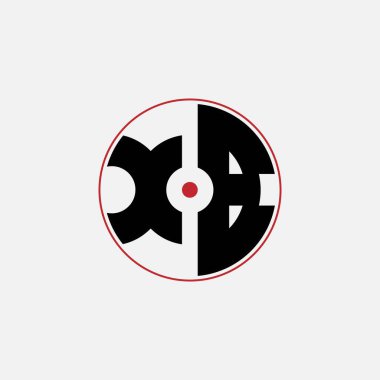 535 harfli logo şekli geometrik matematik eğitim dairesi elips elips silah hedefi negatif boşluk X B