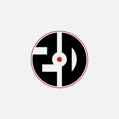 554 harfli logo şekli geometrik matematik eğitim dairesi elips elips silah hedefi negatif Z D