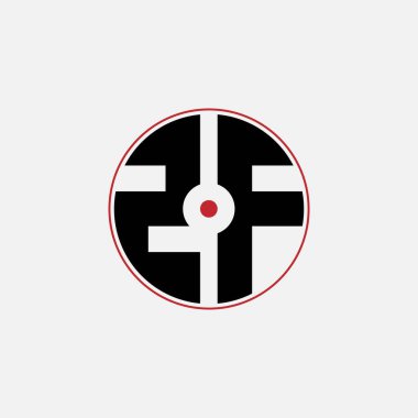 556 harfli logo şekli geometrik matematik eğitim dairesi elips elips silah hedefi negatif Z F