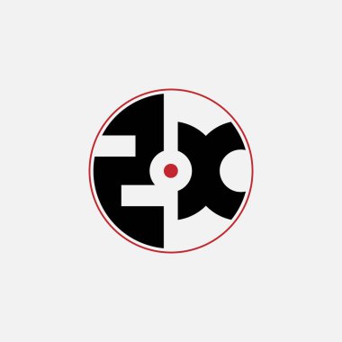 568 harfli logo şekli geometrik matematik eğitim dairesi elips elips silah hedefi negatif alan Z X