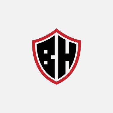 595 SHIELD logosu harf alfabesi eğitici öğrenme B H