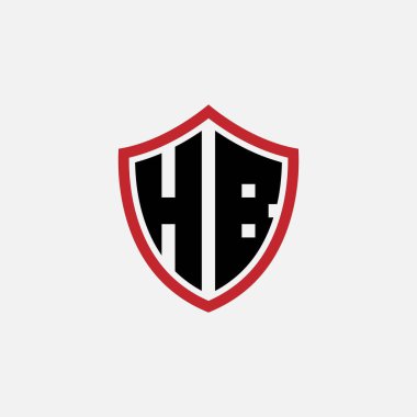 674 SHIELD logosu harf alfabesi eğitici öğrenme H B