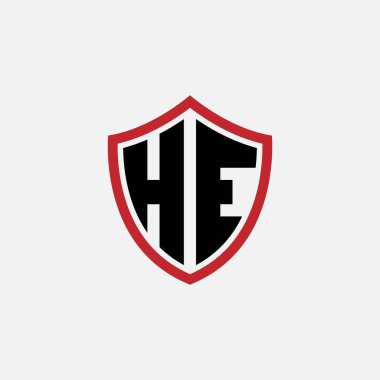 677 kalkan logosu harf alfabesi eğitici öğrenme H E