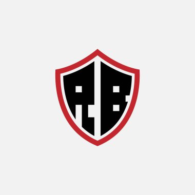 758 SHIELD logosu harf alfabesi eğitici öğrenme R B