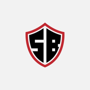 775 SHIELD logosu harf alfabesi eğitici S B öğrenimi