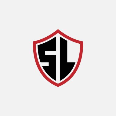 784 SHIELD logosu harf alfabesi eğitici öğrenme S L