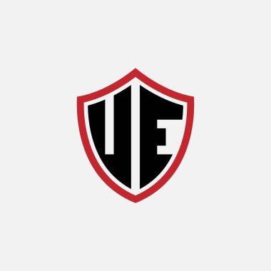 813 SHIELD logosu harf alfabesi eğitimsel öğrenim U E