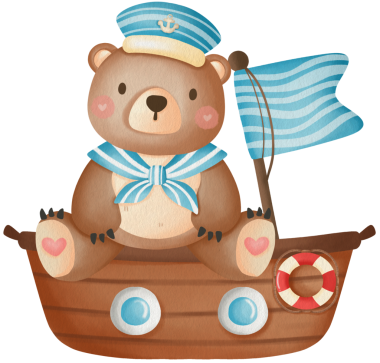 Şirin Denizci Oyuncak Ayı Denizci Bebek Duşu Deniz Macerası Tırmanışı