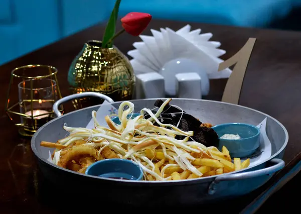 Bir mutfak fotoğrafı.