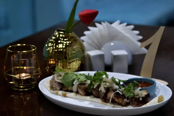 Bifteğin mutfak fotoğrafı.