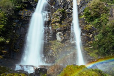 The Acquafraggia Waterfalls in Lombardia, Italy