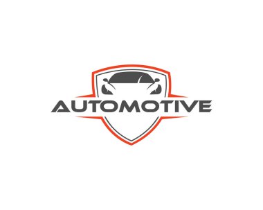 Araba servisleri için otomotiv boş kalkan logosu tasarımı