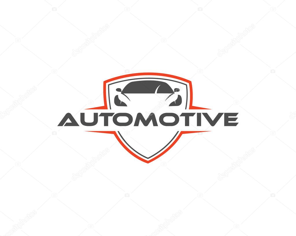 Automotive vactor shield logo design for car services
