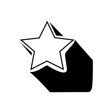 Kayan yıldız ikonu. Uzay kuyruklu yıldız sembolü. Hareket bulanıklığı etkisi. Vektör dinamik illüstrasyon. EPS 10.